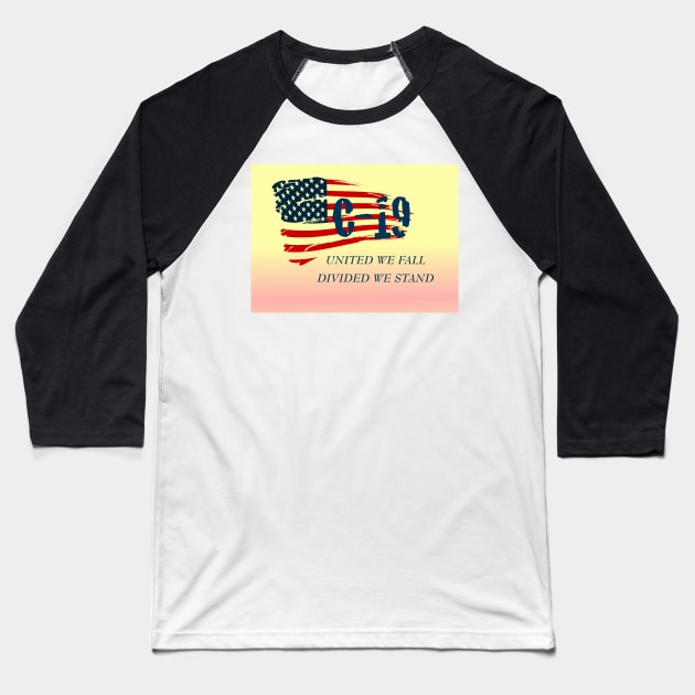 United we fall Baseball T-Shirt by Steerhead